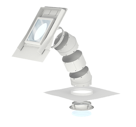 Šviesos tuneliai šlaitiniam stogui