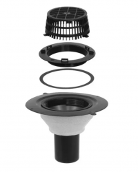 Įlaja Topdrain, apšiltinita su kaitinimo kabeliu Ø110 mm H 250 mm