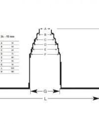Vamzdžio jungtis-sandariklis plokštiems stogams