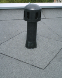 Ventiliacinis kaminėlis D125 plokštiems stogams