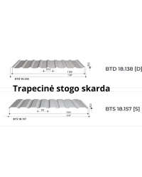 Trapecinė stogo ir sienų danga