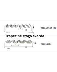 Trapecinė stogo ir sienų danga