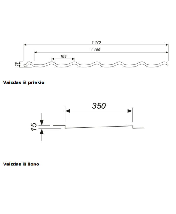 skardinės čerpės skardinės čerpės