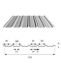 trapecinė skarda t18