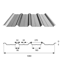 Trapecinė skarda T35ECO BP2